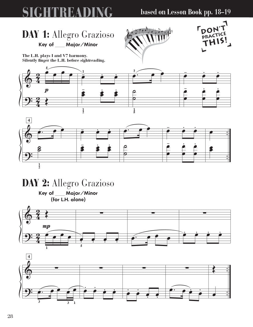 Faber Piano Adventures Sightreading Book- Level 4