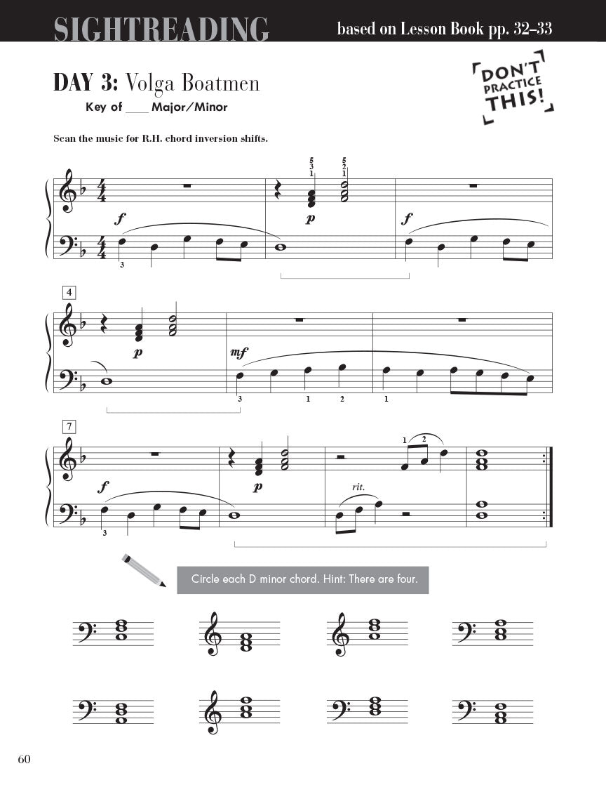 Faber Piano Adventures Sightreading Book- Level 4