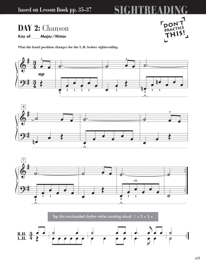 Faber Piano Adventures Sightreading Book- Level 4