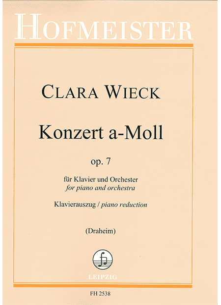 Wieck-Schumann Premier Concert pour le Piano-Forte, op. 7 / KlA
