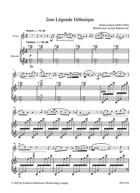 Violin Music by Jewish Composers