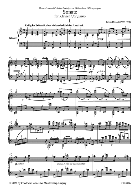 Dressel: Sonata for Piano
