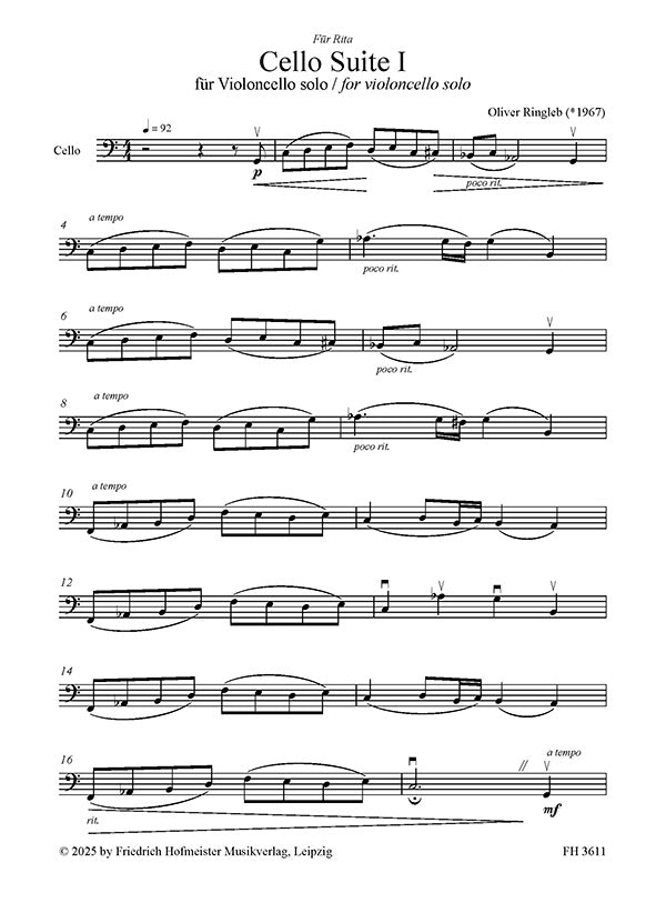 Ringleb: Cello Suites