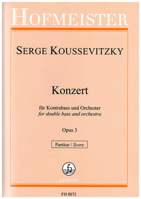 Koussevitzky Concerto for Double Bass and Orchestra, Op. 3