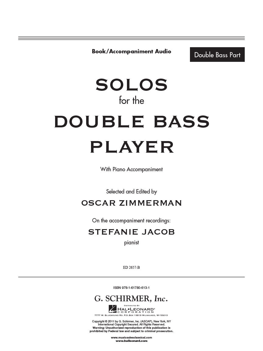 Solos for the Double Bass Player