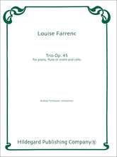 Farrenc: Trio for flute, cello, and piano