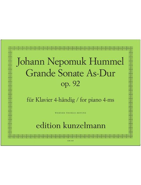 Hummel: Grande Sonate in A-flat major op. 92