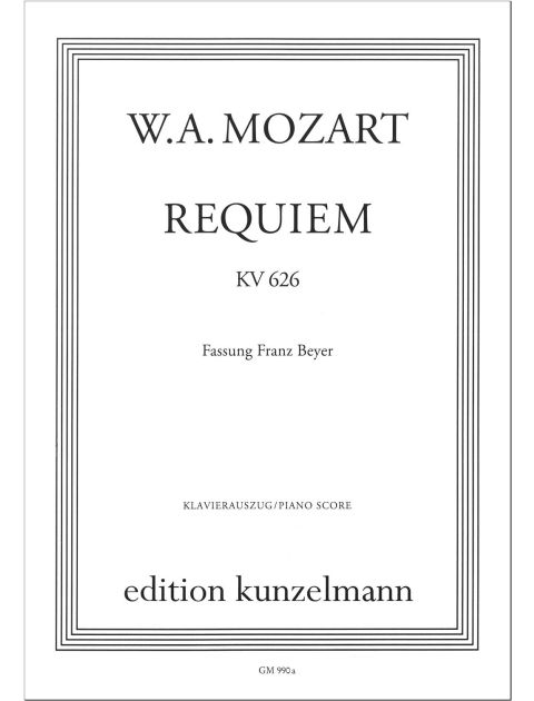 Mozart Requiem Vocal Score