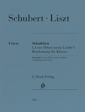 Liszt Ständchen (“Leise flehen meine Lieder”) (Franz Schubert) arranged for Piano
