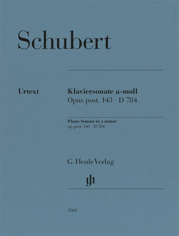 Schubert: Piano Sonata in a Minor Op. Post. 143 D 784 Piano Solo