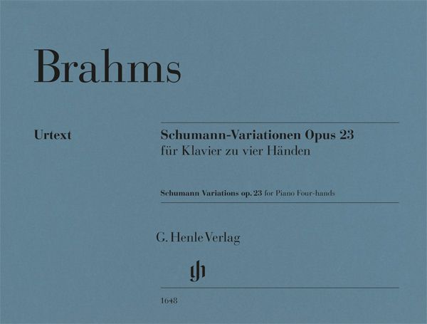 Brahms: Schumann Variations E-Flat Major Op. 23 Piano 4 Hands