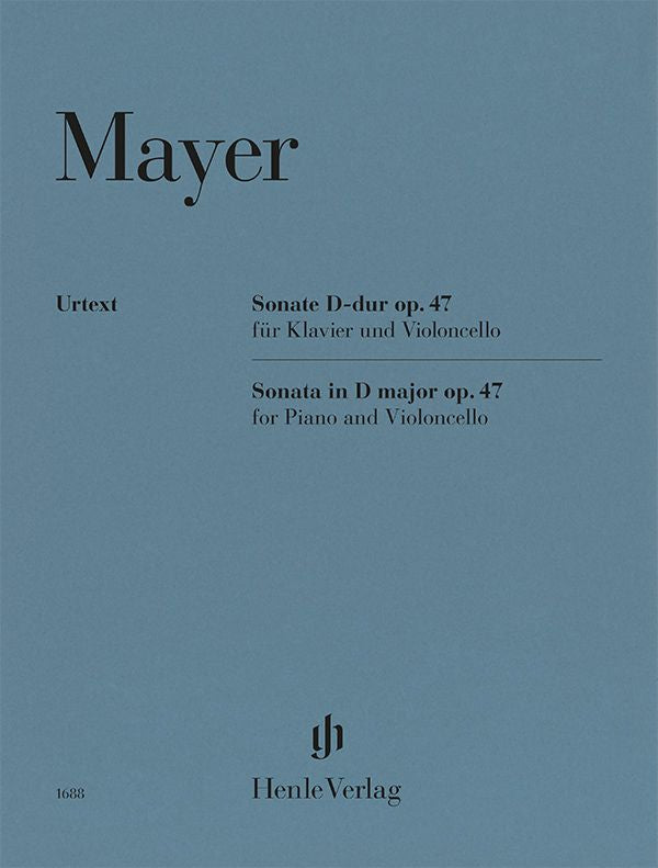 Mayer: Cello Sonata Op. 47 Cello and Piano