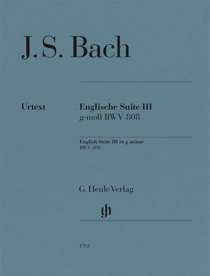 Bach: English Suite No. 3 g Minor, BMV 808 Piano Solo with Fingering