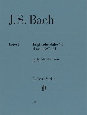 Bach: English Suite No. 6 d Minor, BWV 811 Piano Solo with Fingering