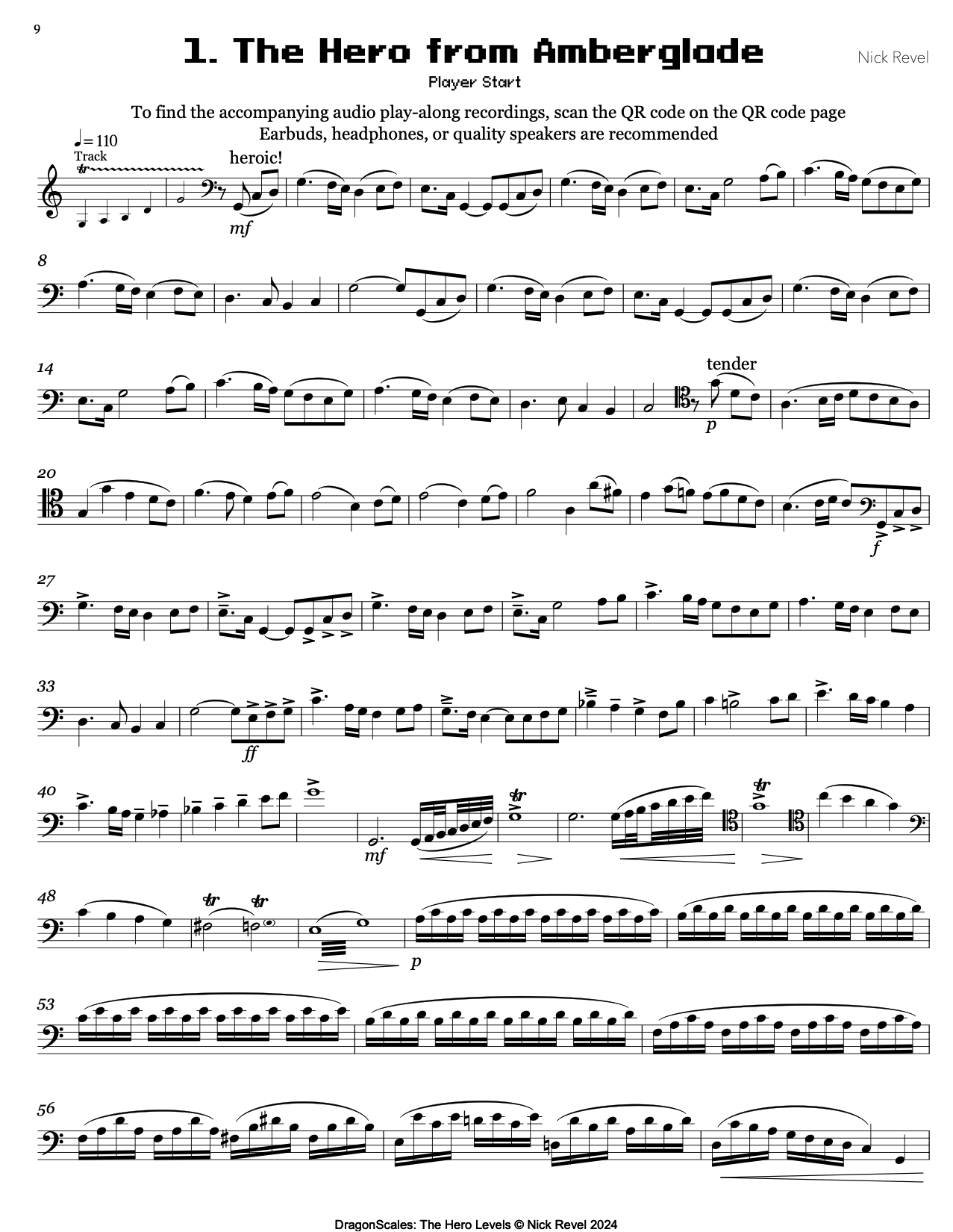 Revel: DragonScales The Hero Levels 25 Fantasy Etudes to Slay Evil, Cello Legend (Level 3)