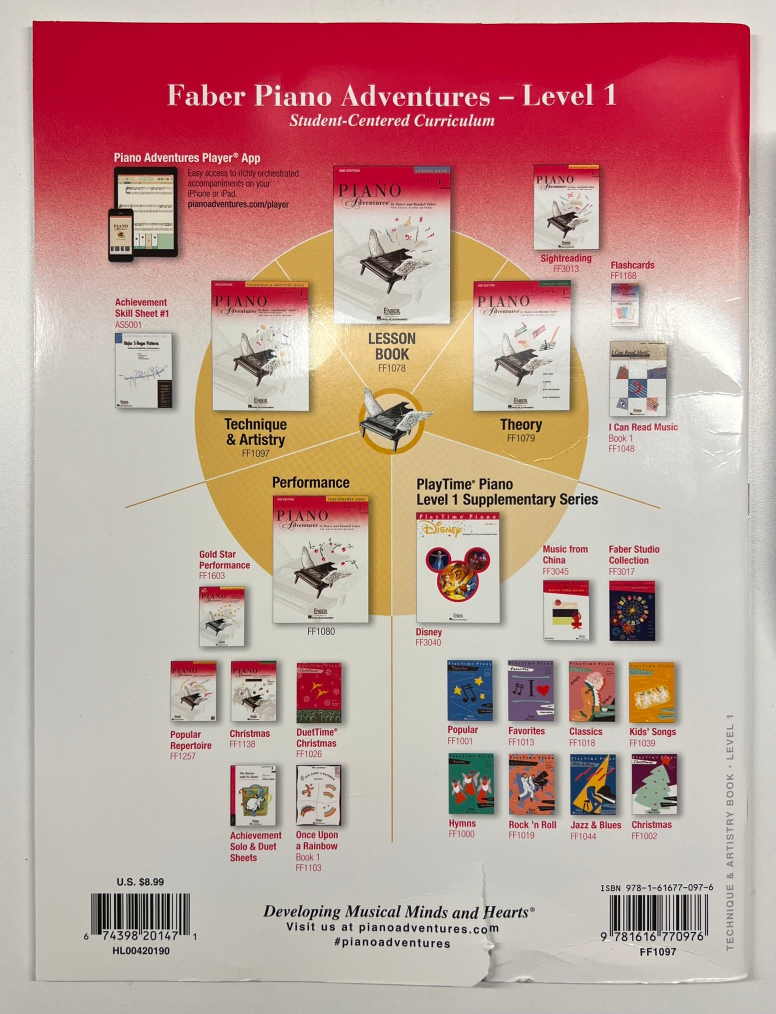 Clearance: Faber Piano Adventures Technique & Artistry Book - Level 1