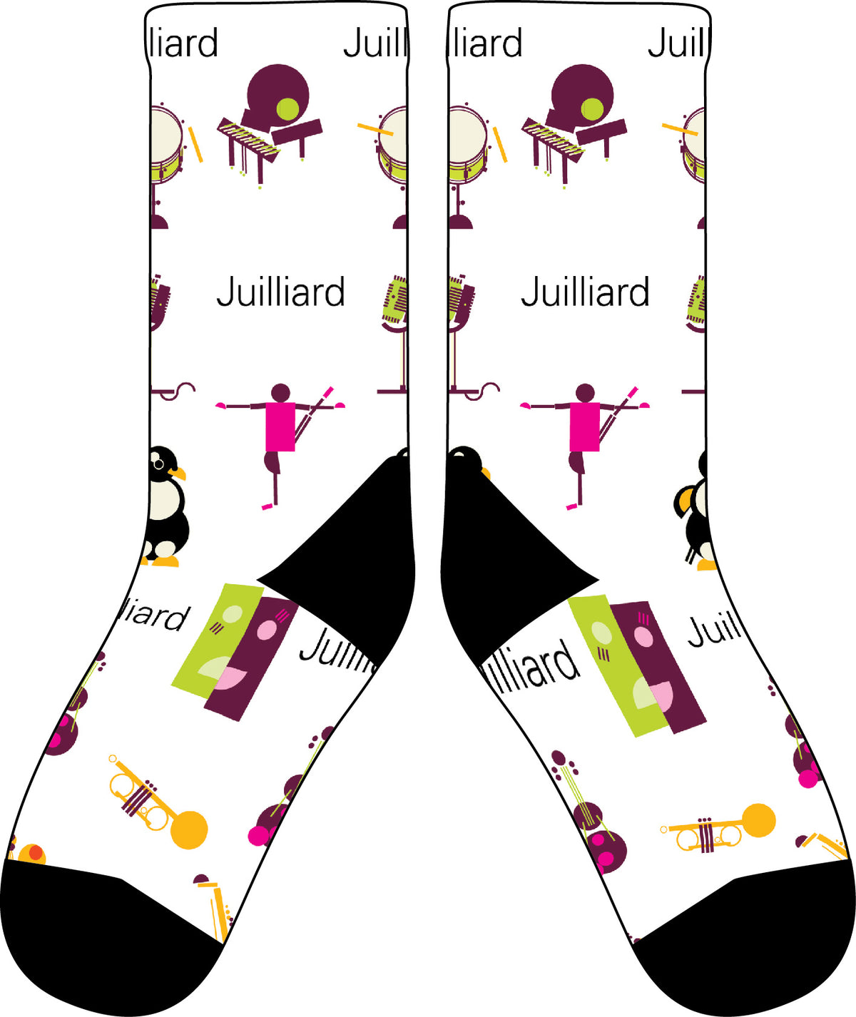 Socks: Juilliard logoed (various)
