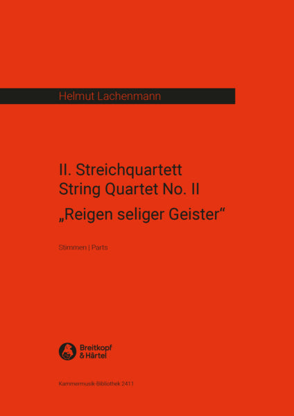 Lachenmann: String Quartet No.2, Reigen seliger Geister (Full Score)