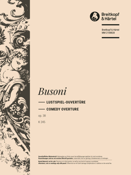 Busoni Lustspiel-Ouvertuere Op. 38 K 245
