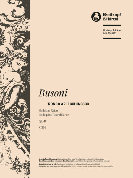 Busoni Rondo arlecchinesco Op. 46 K 266