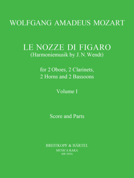 Mozart: Le Nozze di Figaro K. 492, arr. for Wind Octet - Volume 1
