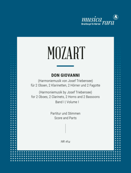 Don Giovanni, Vol. 1 : For Wind Octet / arranged by J. Triebensee