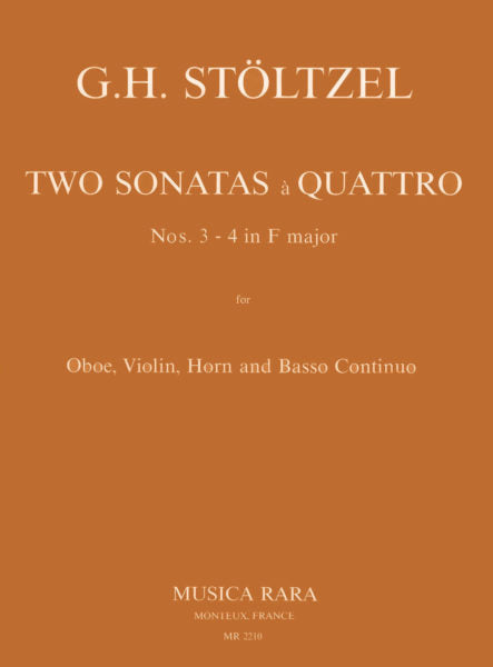 Stoltzel 2 Sonatas à Quattro Nos. 3 and 4 in F major