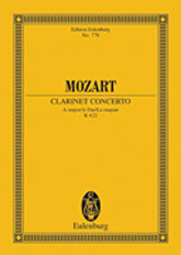 Mozart Clarinet Concerto, K. 622 in A Major (study score)