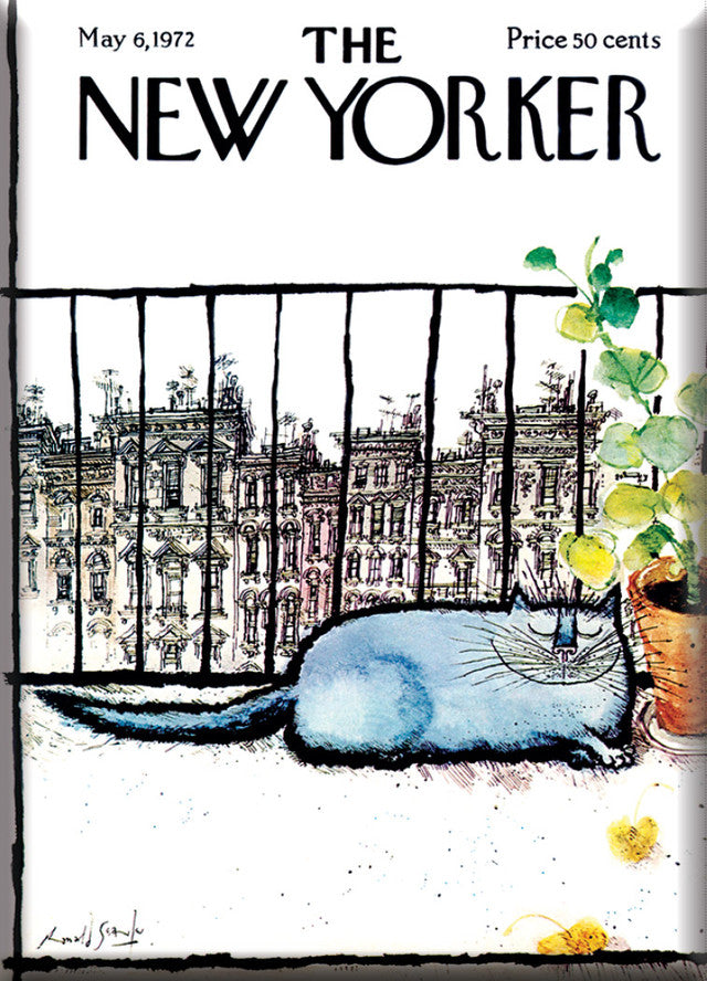 Magnet: Cat On A Deck - New Yorker Cover