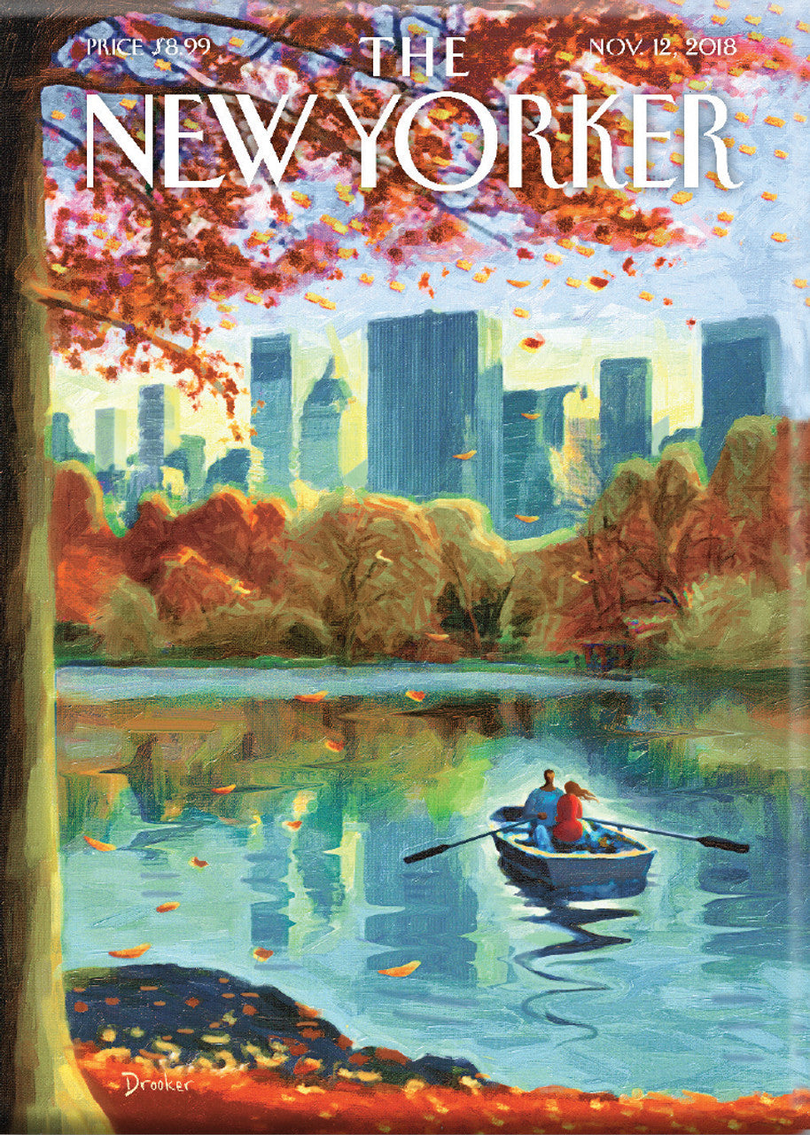 Magnet: Autumn, Central Park - New Yorker Cover (2.5" x 3.5")