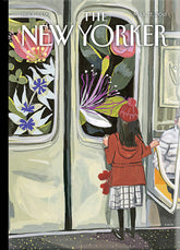 Magnet: Next Stop Spring - New Yorker Cover (2.5" x 3.5")