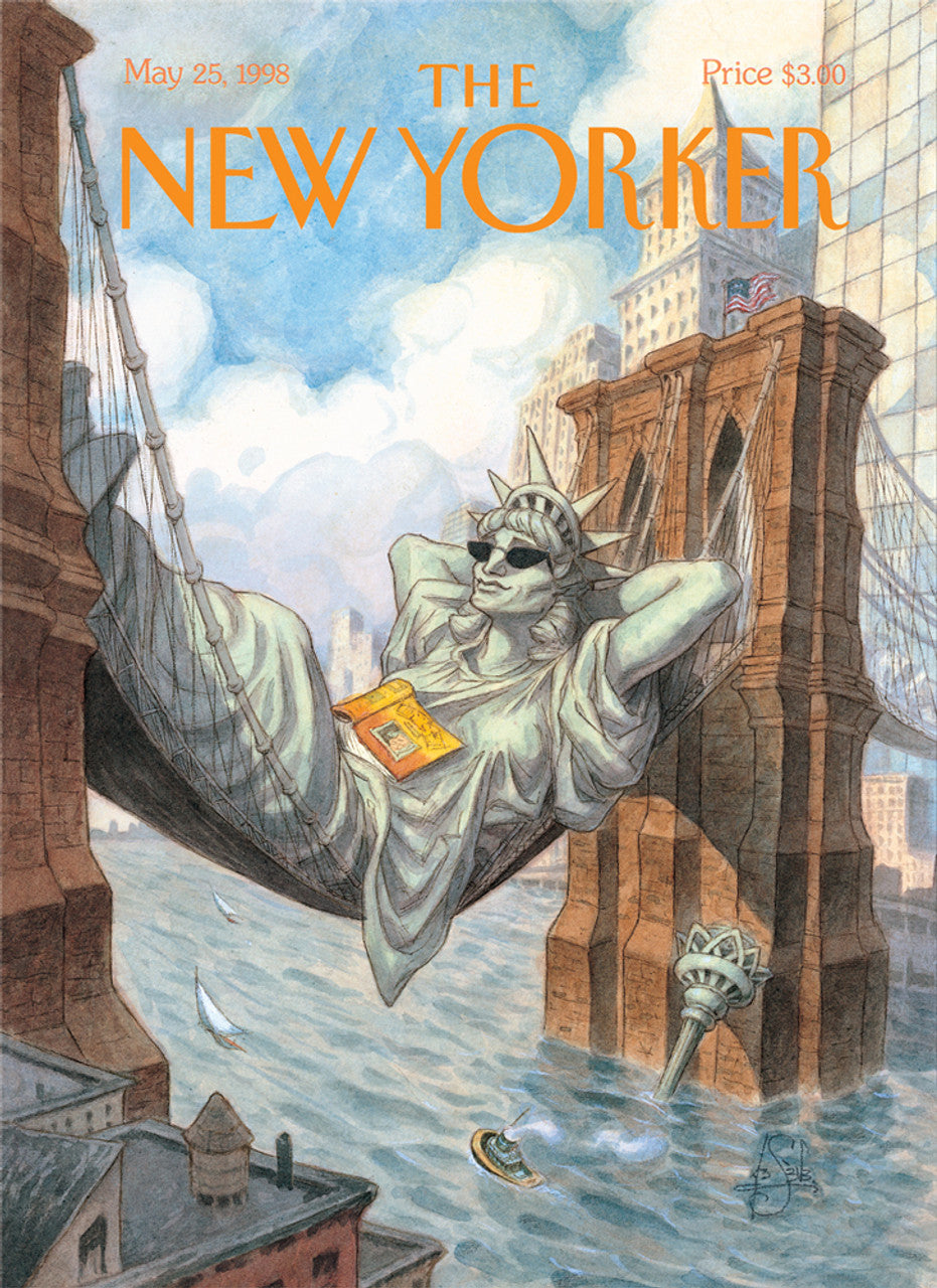 Card: Liberty Lounge - New Yorker Cover (Blank Inside)