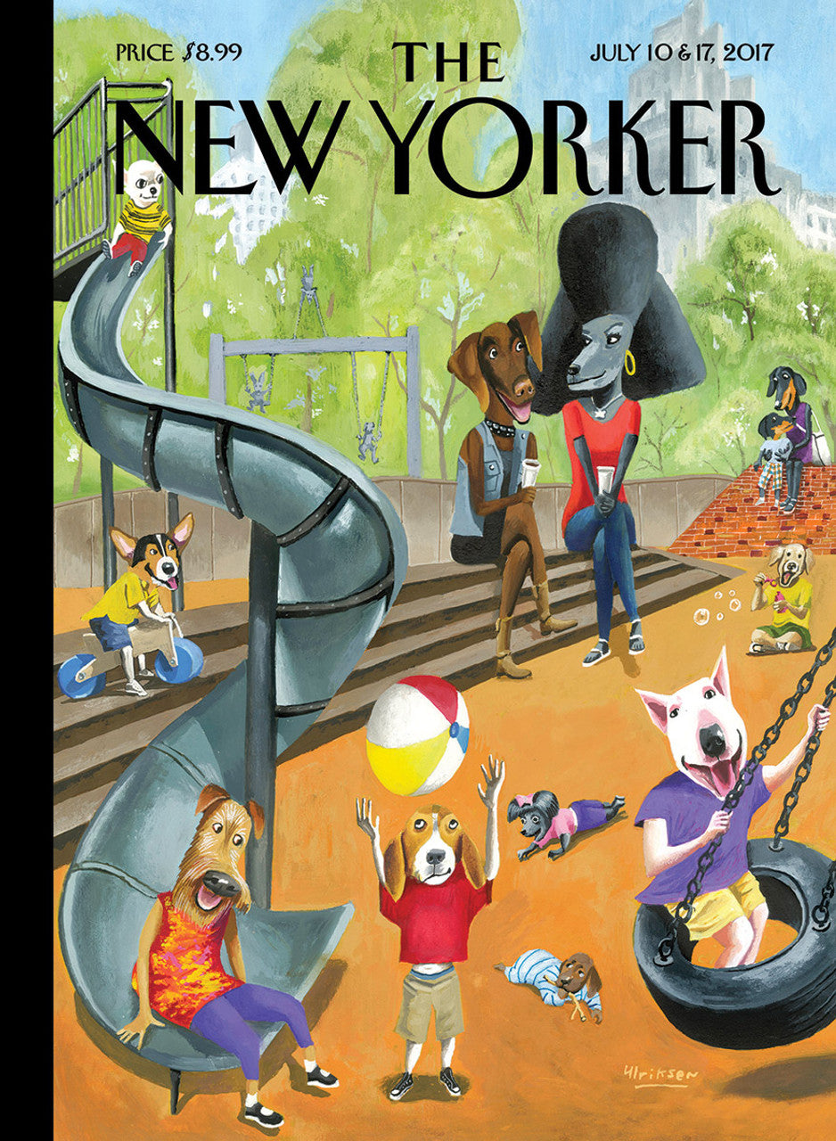 Card: Off the Leash - New Yorker Cover (Blank Inside)