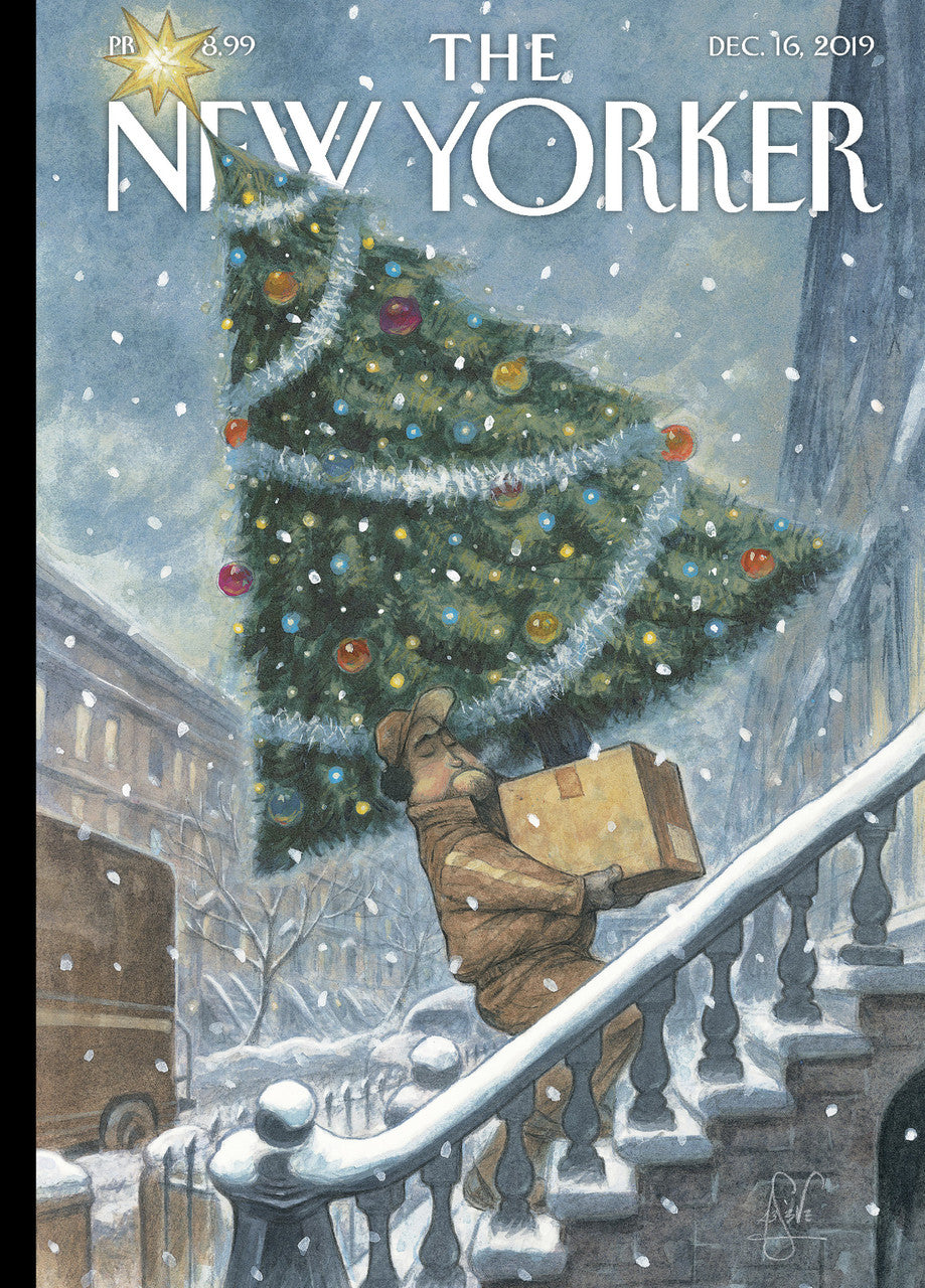 Card: Priority Shipping - New Yorker Cover (Inside: "Warm Wishes This Christmas and New Year")