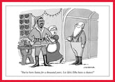 Card: Idris Elba Santa  - New Yorker Card ( 'Merry Christmas and Happy New Year'.)