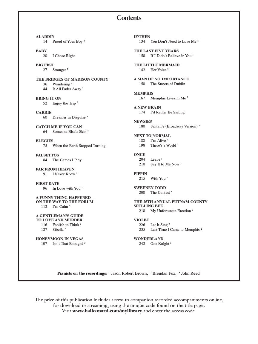 Singer's Musical Theatre Anthology