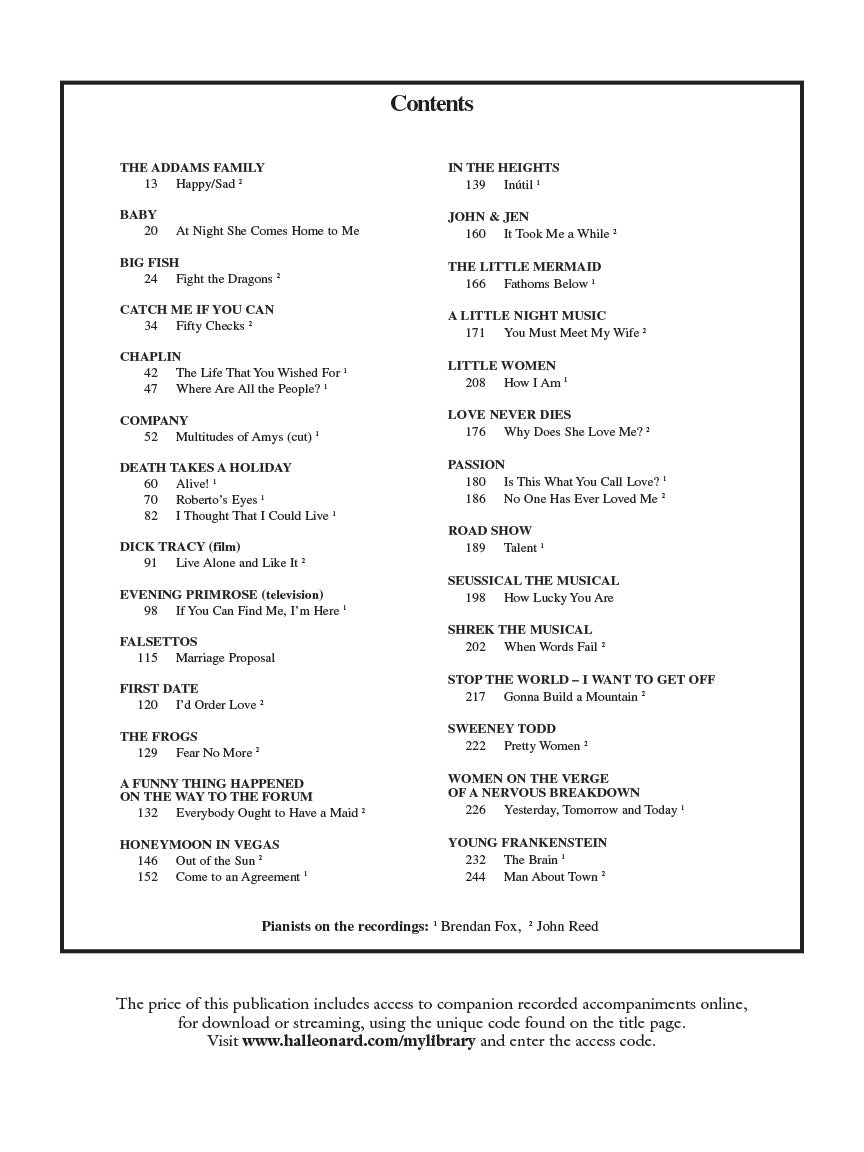 Singer's Musical Theatre Anthology - Baritone/Bass with Recorded Accompaniment Vol 6