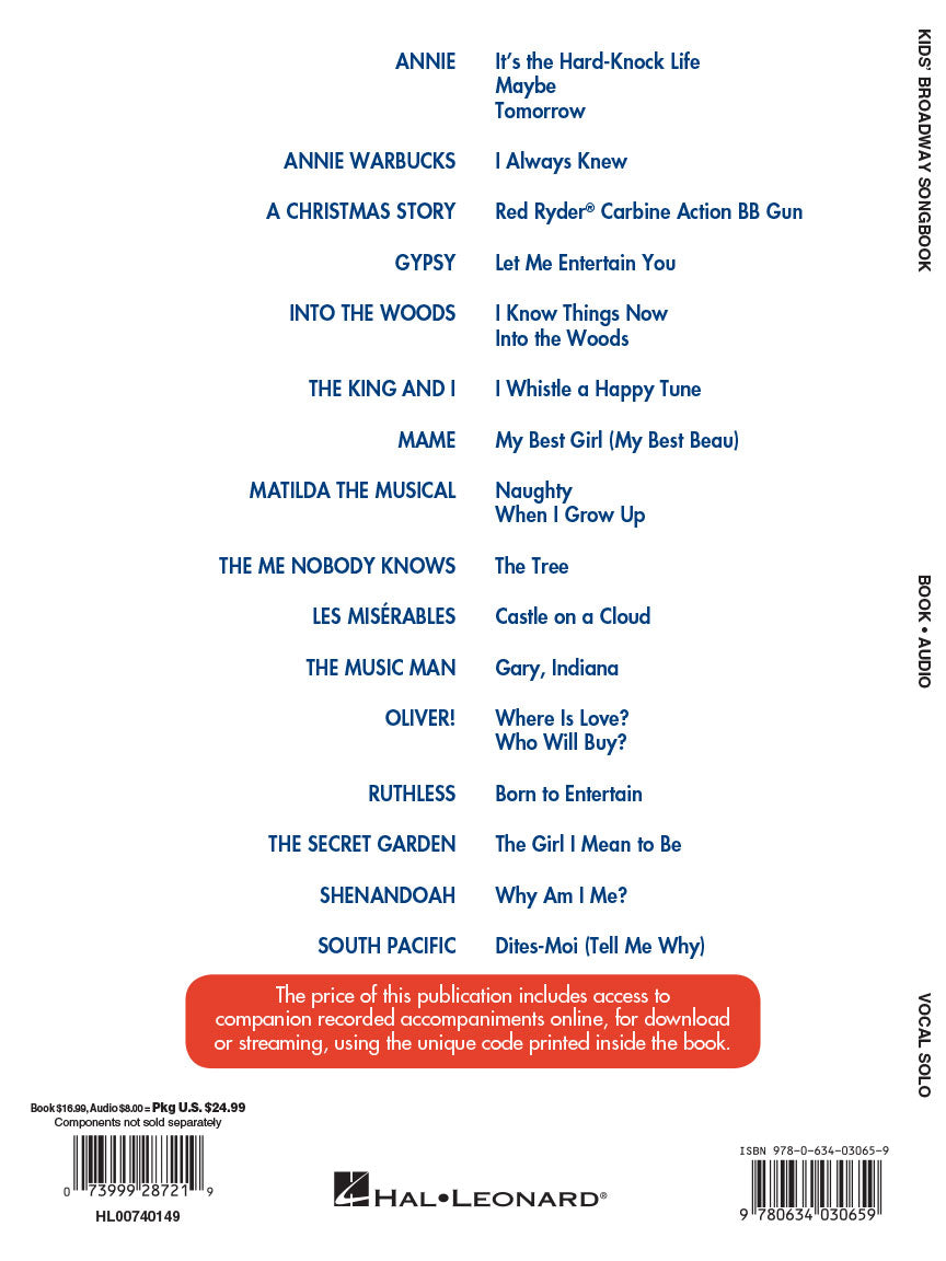 Kids' Broadway Songbook
