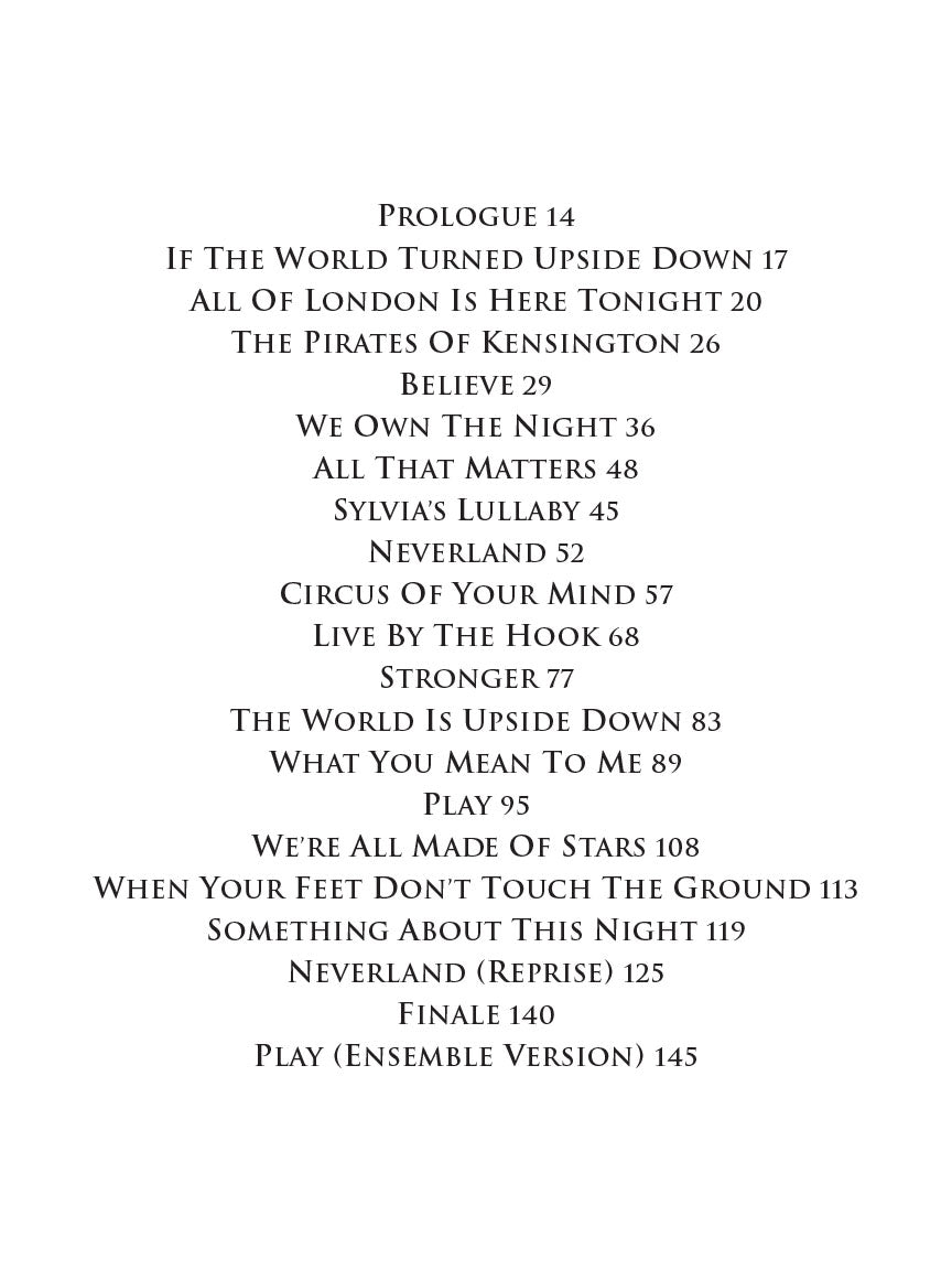 Finding Neverland Vocal Selections