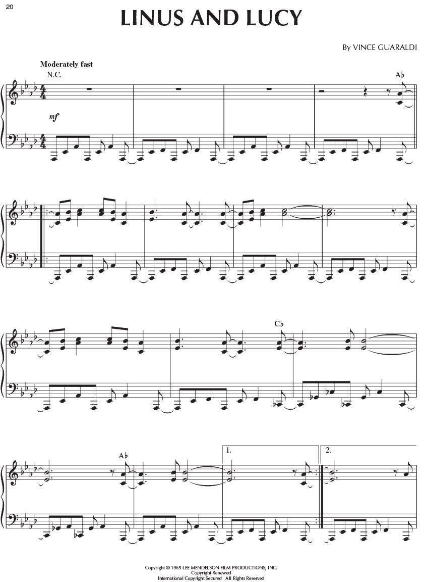 Guaraldi Charlie Brown Christmas, A - Piano Solo