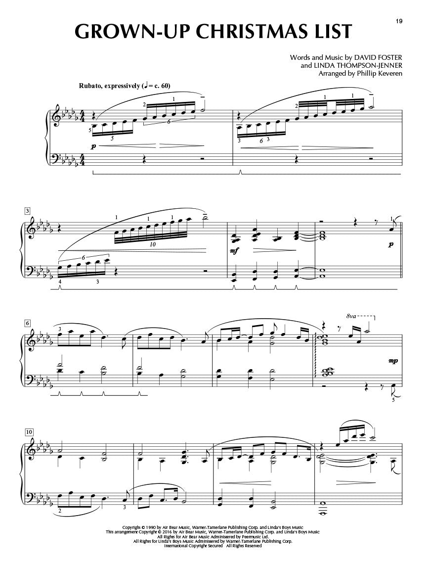 Grown-Up Christmas List - Phillip Keveren Series