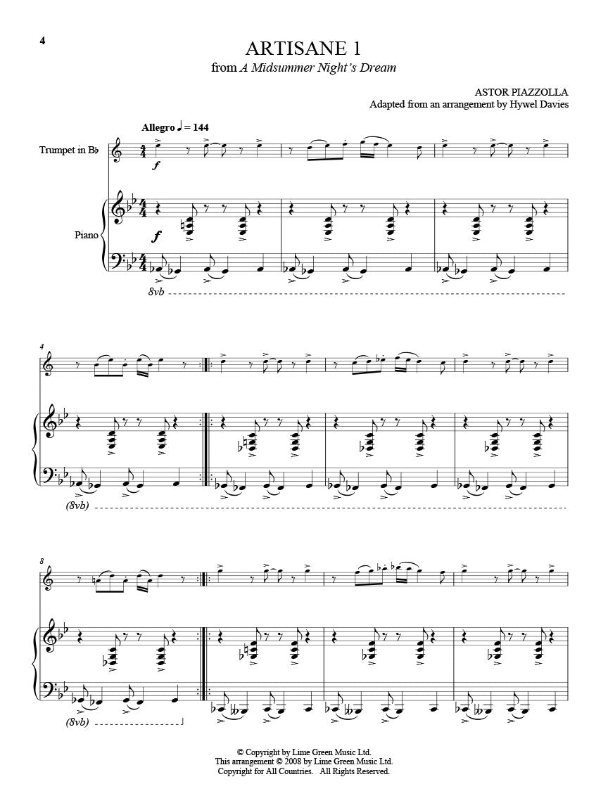 Piazzolla, Astor - 25 Tangos for Trumpet and Piano