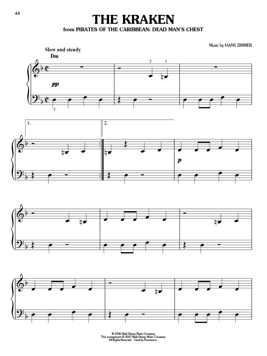 Pirates of the Caribbean - Easy Piano Solo Collection