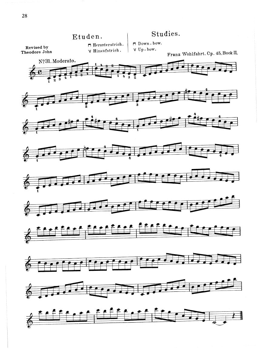 Wohlfahrt 60 Studies, Op. 45 Complete for the Violin