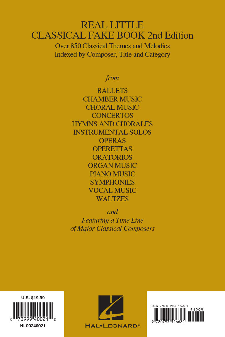 Real Little Classical Fake Book