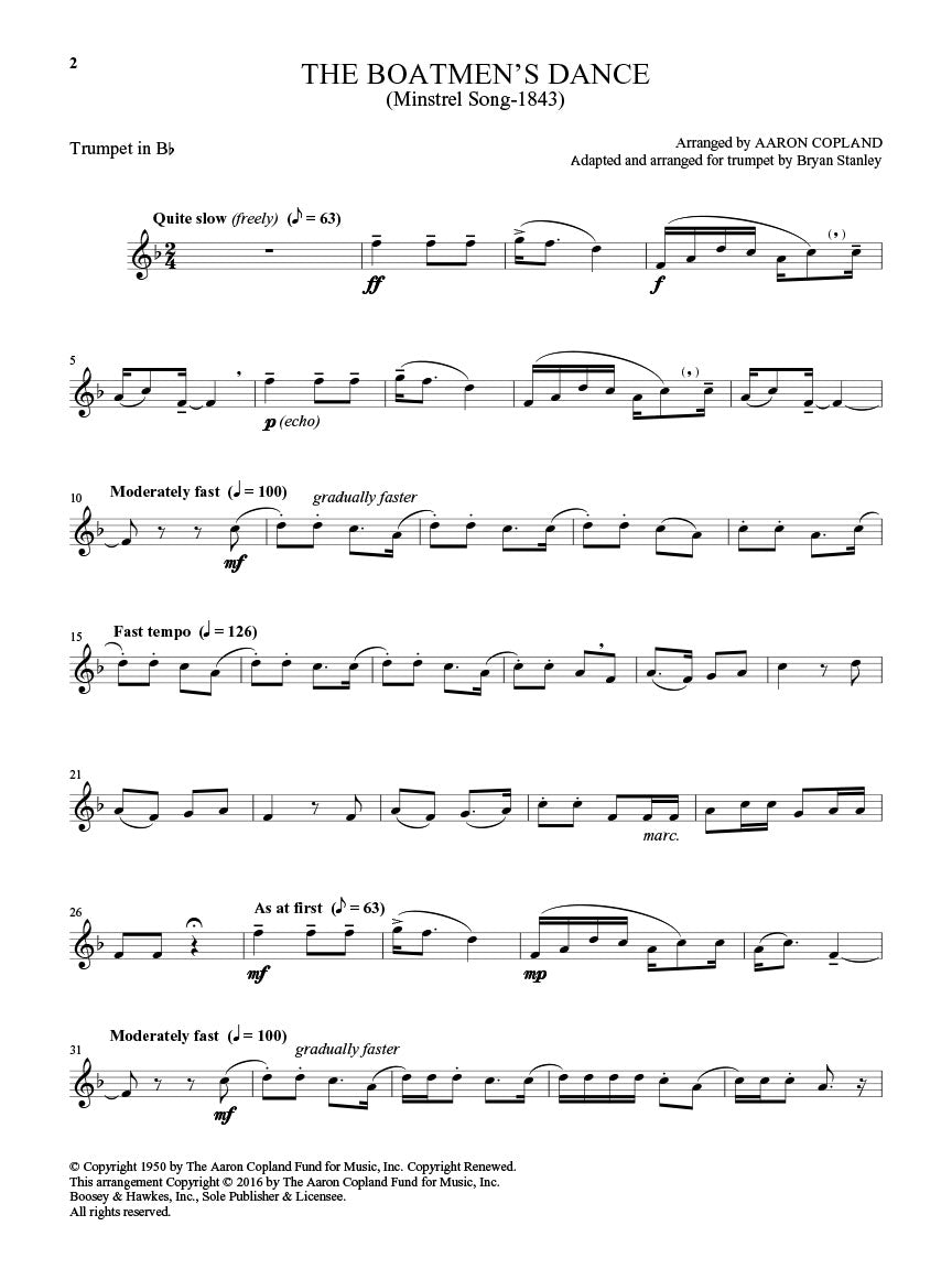 Copland: Old American Songs - Trumpet