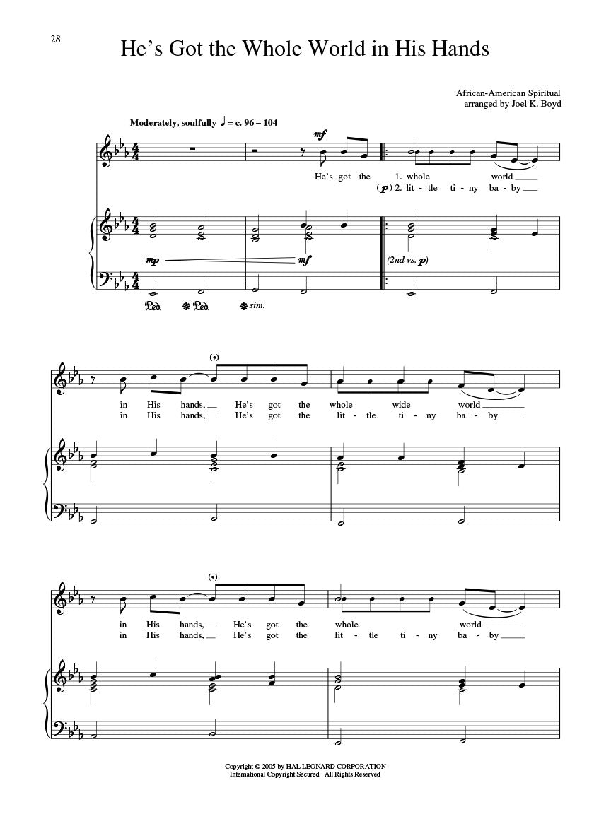 15 Easy Spiritual Arrangements for the Progressing Singer High Voice