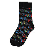 Socks: Men's Colorful Music Staff Socks
