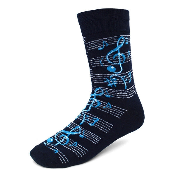 Socks: 'Play The Blues' Men's Music Staff