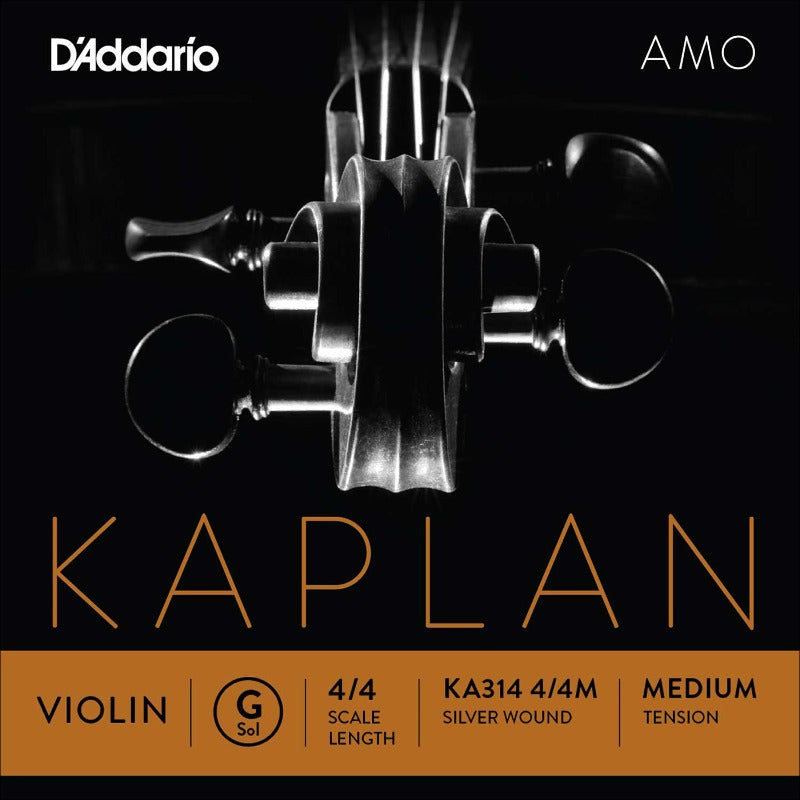 Violin String G - 4/4 Scale, Medium Tension Kaplan Amo
